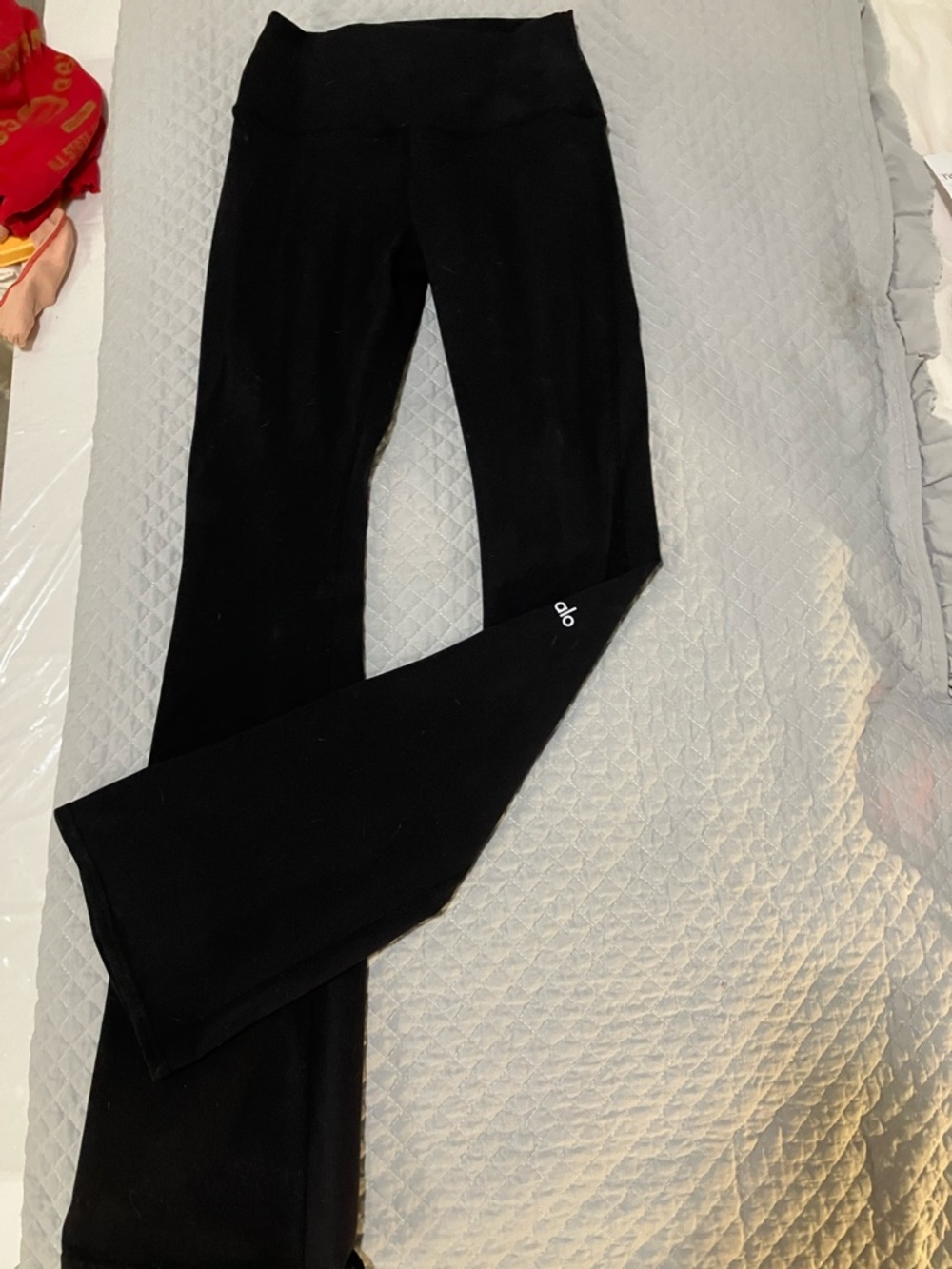 ALO Yoga Kids Black Leggings with Subtle Logo